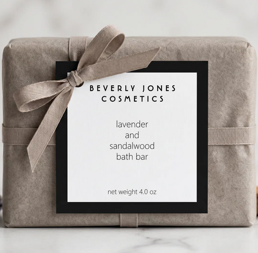 Elegant Minimalist White and Black Product Tag