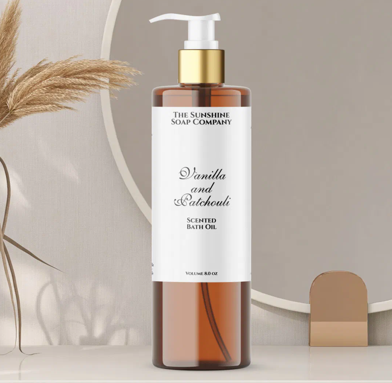 White vintage waterproof cosmetics bottle label
