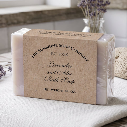 Year Established Kraft Paper Soap Packaging Label