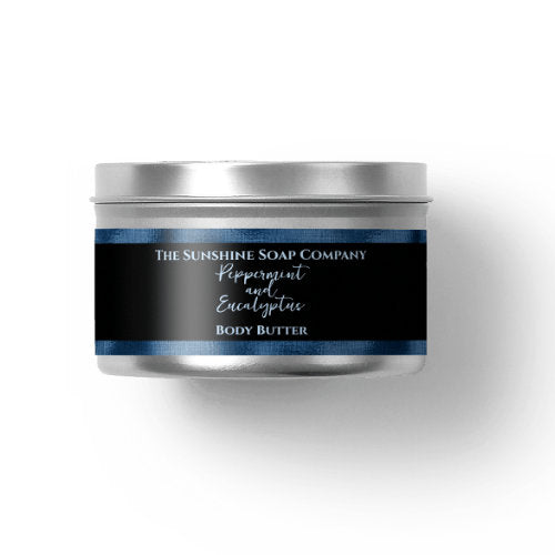 Cosmetics Jar Label - Black and Blue Foil -  1" x 7.25"