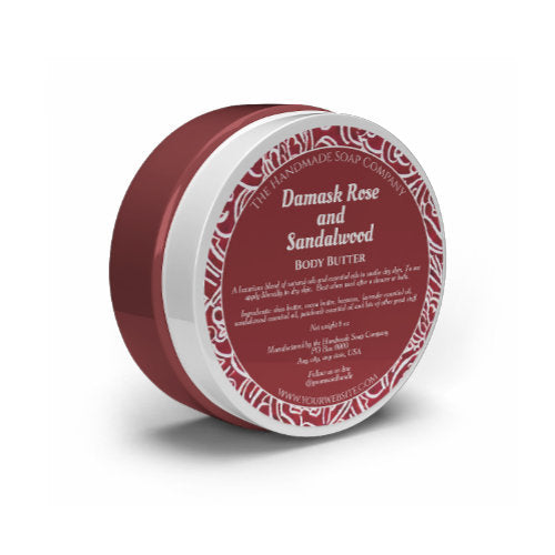 Dark Red Abstract Cosmetics Jar Label - 3" diameter