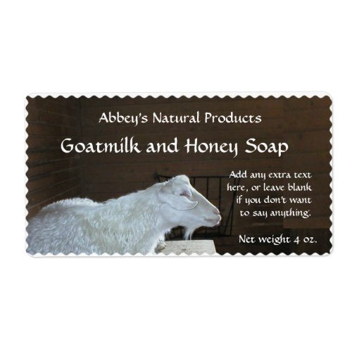 Goat Milk Soap Label - 1