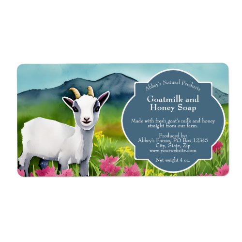 Goat Milk Soap Label - 2