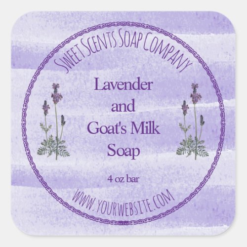 Lavender Bath and Cosmetics Label