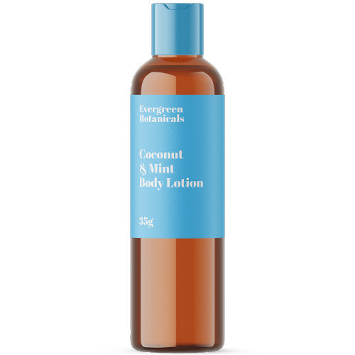 Light Blue Modern Cosmetics Bottle Label