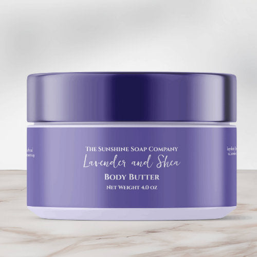Minimalist Light Purple Cosmetics Jar Label - 1" x 7.25"