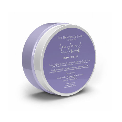 Minimalist Purple Cosmetics Jar Label - 3” diameter