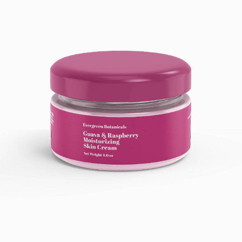 Modern hot pink cosmetics jar label 1 x 7.25
