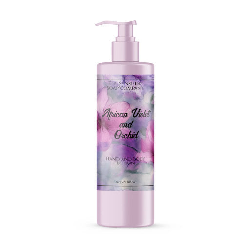 Pink and Purple Flowers cosmetics bottle label