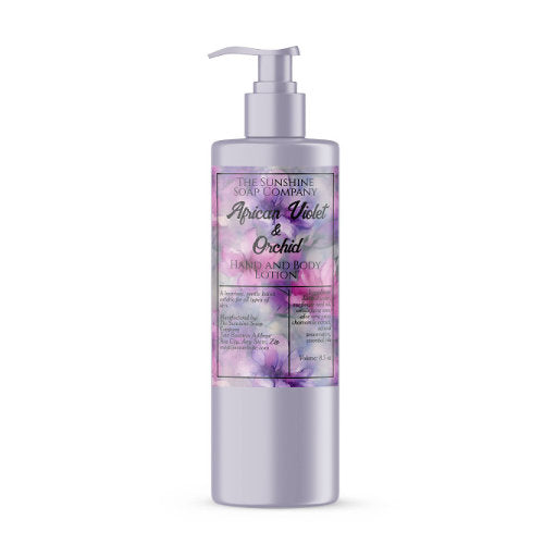 Pink & Purple Flowers cosmetics bottle label