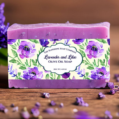 Purple Flowers Soap Belly Band