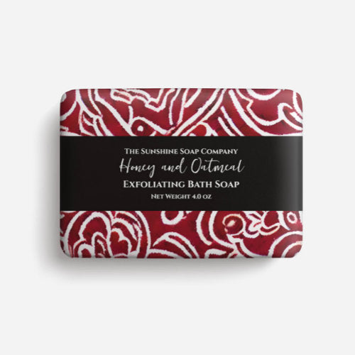 Soap Packaging Paper - Floral Red Abstract