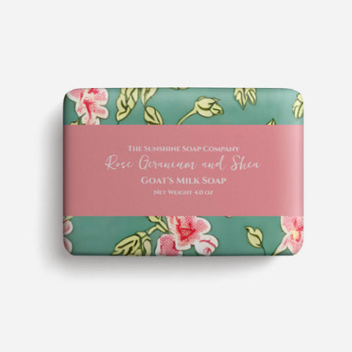 Soap Packaging Paper - light green and pink