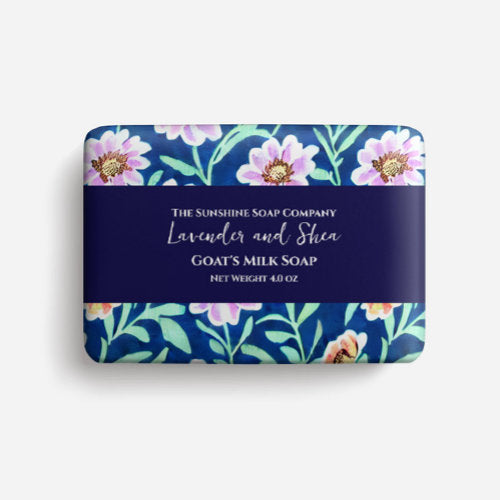 Soap Packaging Paper - lilac and beige flowers