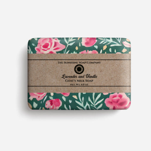 Soap Packaging Paper -  pink & green floral