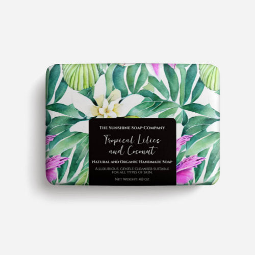 Soap Packaging Paper - tropical flowers
