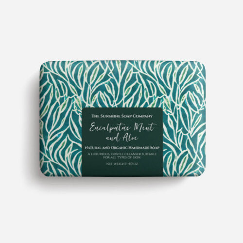Soap Wrapping Sheet - abstract green leaves