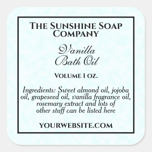 Vintage style soap cosmetics label parchment paper