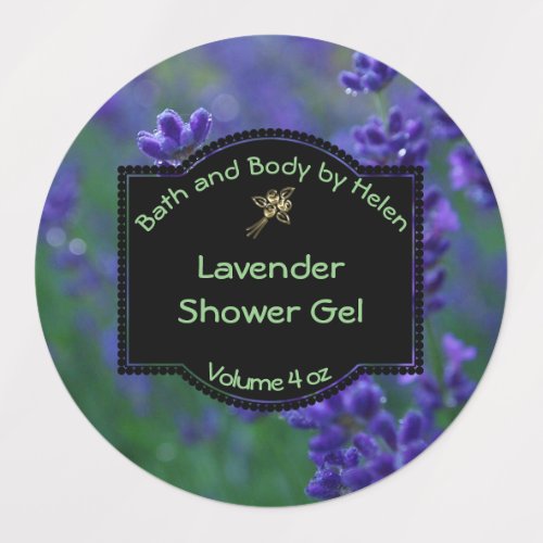 Waterproof Lavender Bath and Cosmetics Label