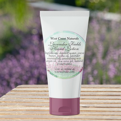 Waterproof Lavender Floral Soap and Bath Products  Labels